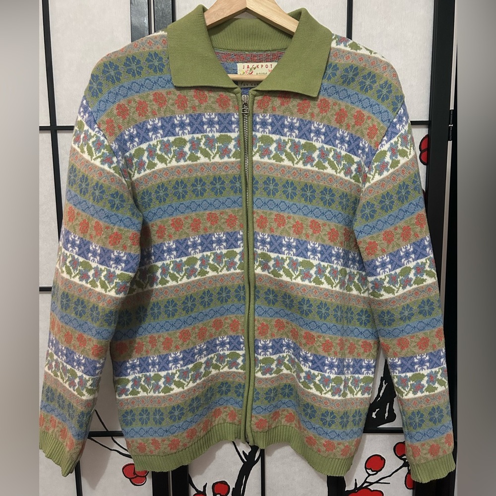 Vintage Spring Jackpot Warm Cardigan